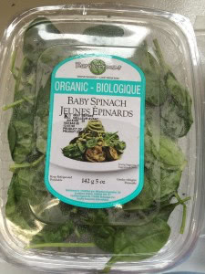 organic spinach