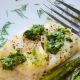 One Pan Herb Lemon White Fish with Spring Vegetables